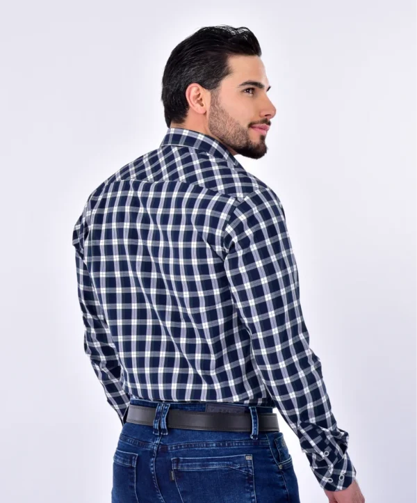 CAMISA A CUADROS AZUL - BLANCO 3 CAMISA A CUADROS AZUL - BLANCO 3