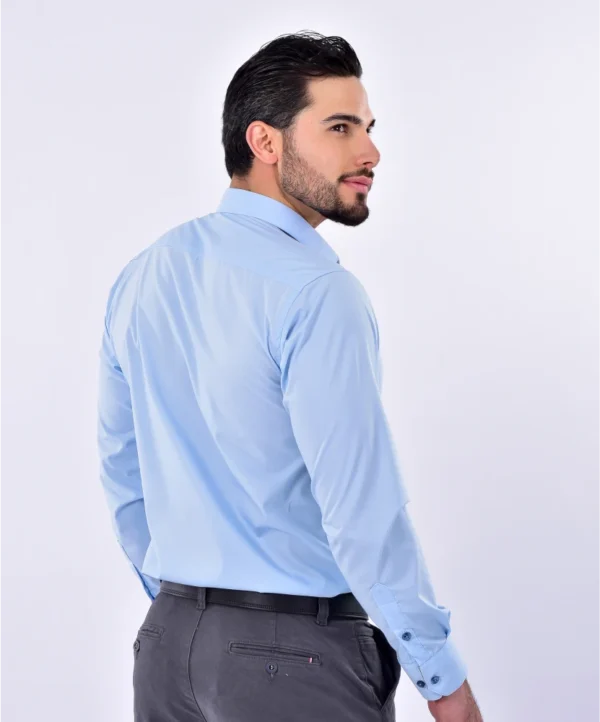 CAMISA AZUL CLARA TEXTURA 3 CAMISA AZUL CLARA TEXTURA 3