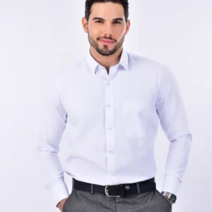 Camisa lisa - S, Blanca