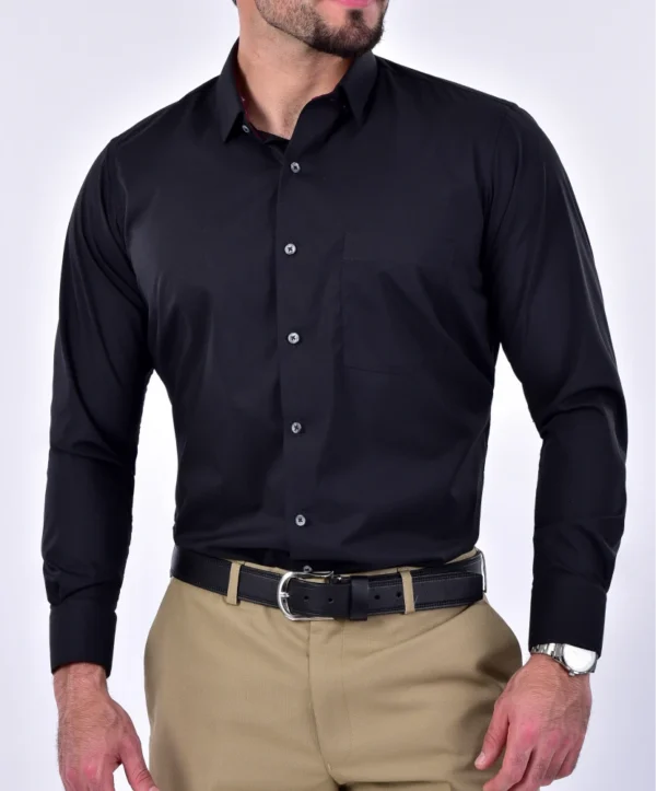 CAMISA NEGRA LISA 2 CAMISA NEGRA LISA 2