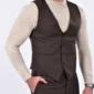 CHALECO DE TRAJE CAFE 2