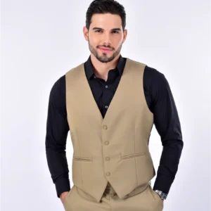 Chaleco de traje - S, Camel