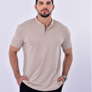Polo textura Beige
