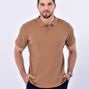 Polo diagonal Camel