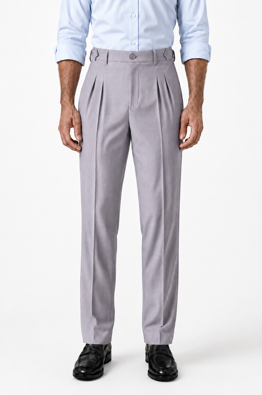 Pantalón Gabardina Gris claro