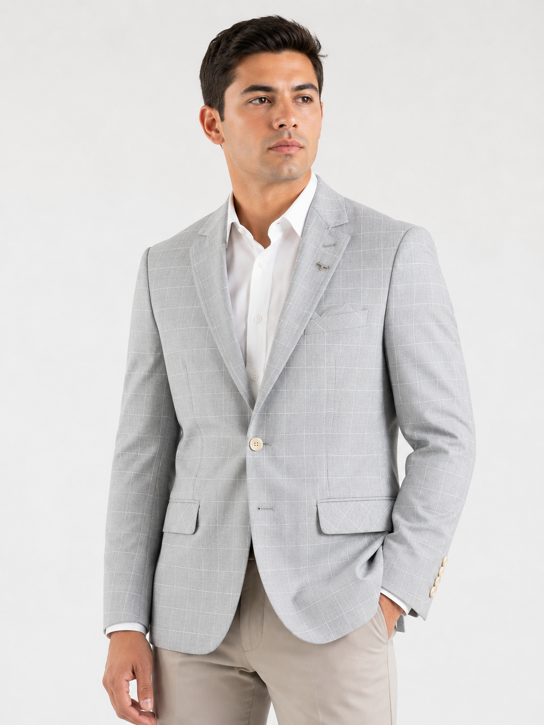 Blazer Gris cuadros
