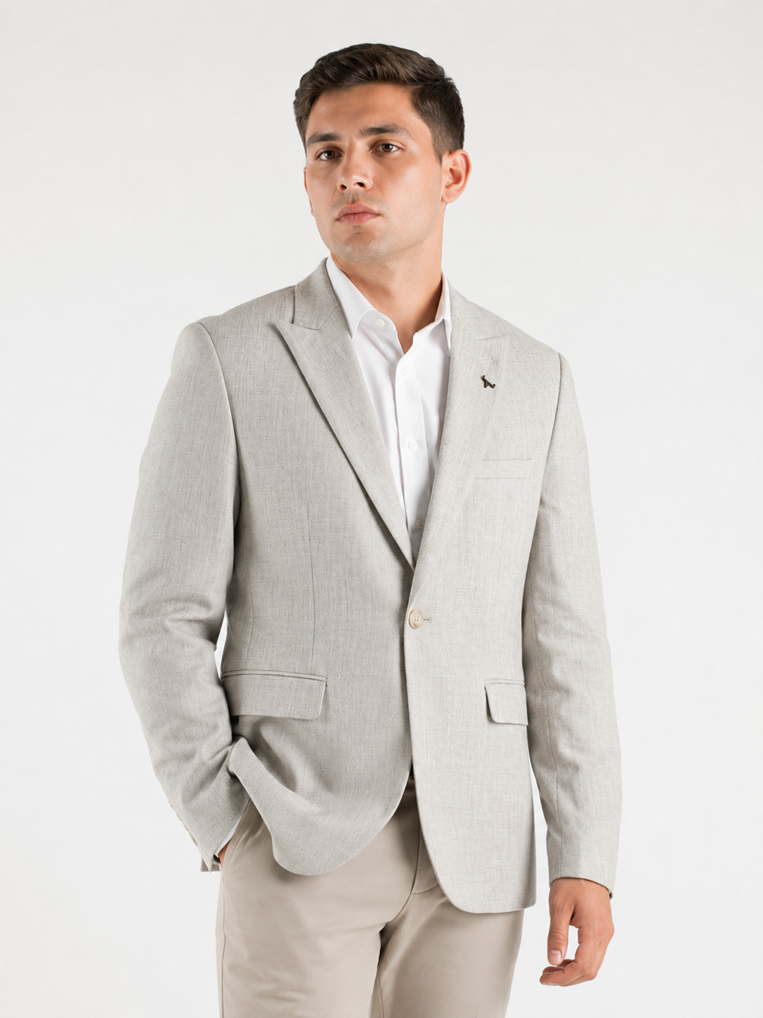 Blazer Gris claro